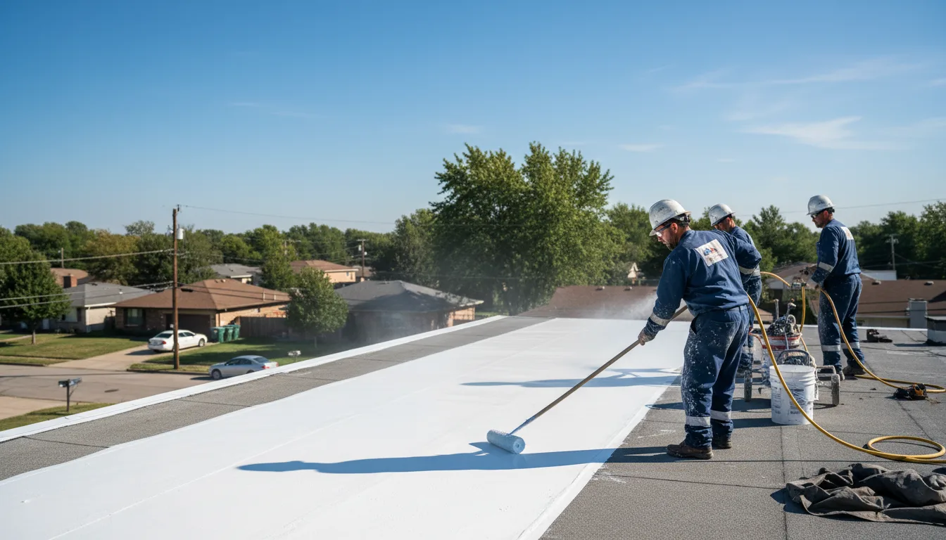 Commercial roof coating in East Lansing, MI near me
